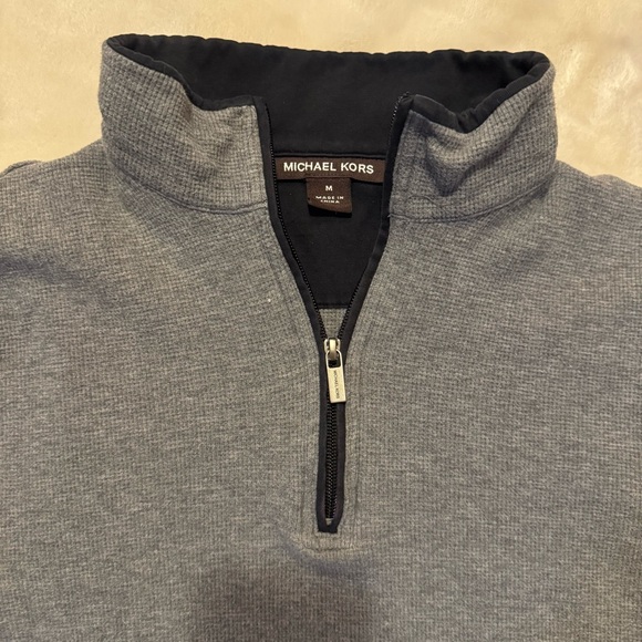Michael Kors gray half-zip sweatshirt - Picture 5 of 8
